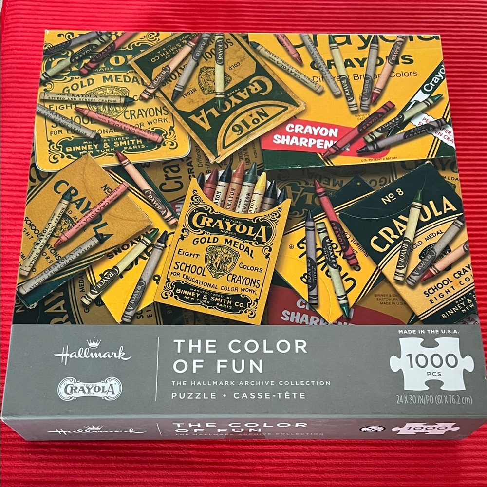 BNWT Crayola Classic ‘The Color of Fun’ Exclusive Hallmark 1000-Pc Puzzle!